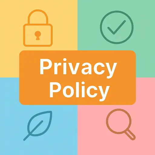 Privacy Policy hero image for FeelCrafty showing a secure lock and shield symbol for website visitor privacy