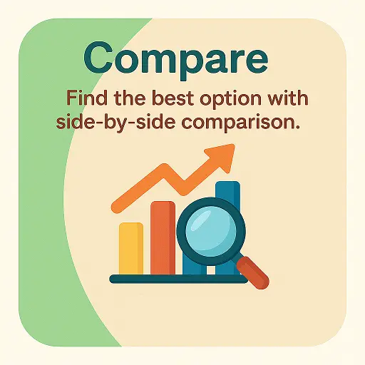 compare products hero image for FeelCrafty showing two product cards side by side with feature checkmarks and price tags